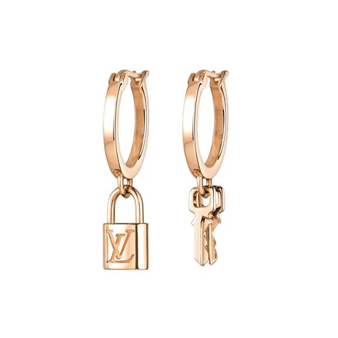 louis vuitton 925 drop chain earrings|Louis Vuitton pink gold earrings.